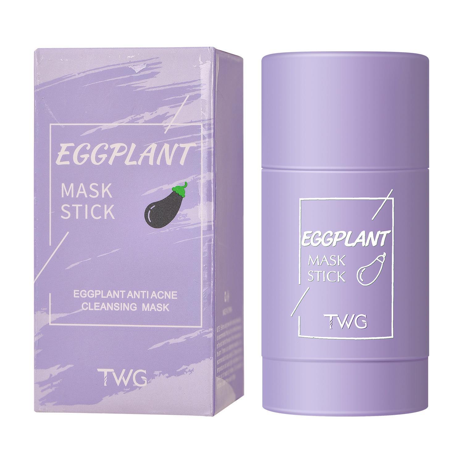 Маска-стик для лица с зеленым чаем TWG - Зеленый чай Баклажан Твердая маска Qiyuan Meidian English Edition Solid Mask