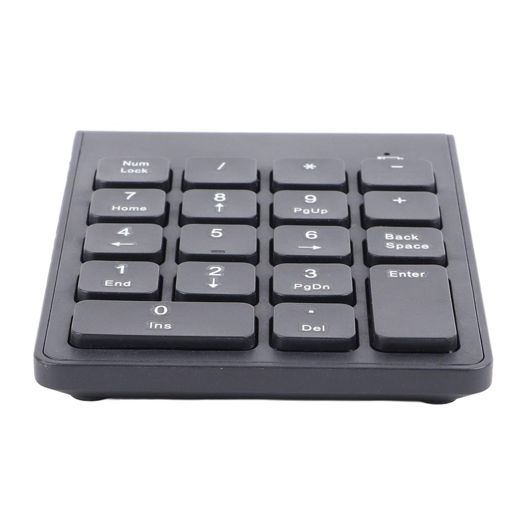 Wireless Number Pad BT5.0 Black 18 Keys Battery Powered Widely Compatible Numeric Keypad for Gaming Office Computer