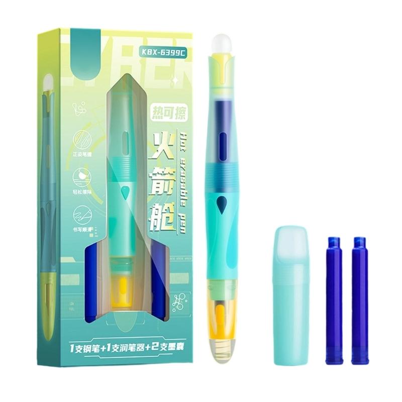 

Recyclable Friction Erasable Pen With Night Theme Nature Soft plastic Material For Students Professionals зелений