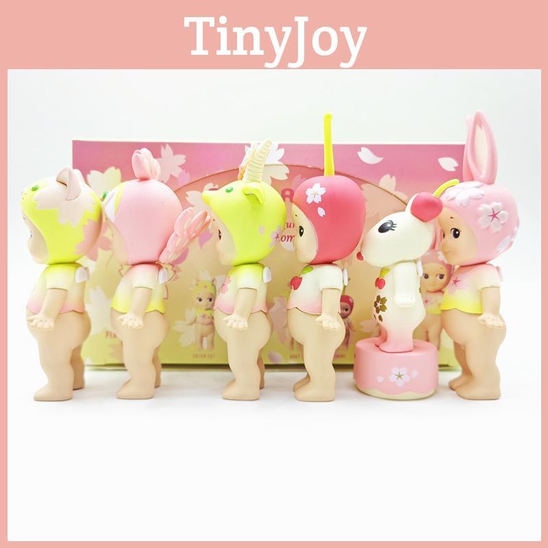 Cherry Pvc Captivating Blossom Angel Figurines Spring Collection Blind Box Ideal For Decorative Cake Accessories Gifts And