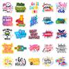 50 New Products Animal Text Graffiti Stickers Ins Wind Hand Account Stickers Collage Material Paper DIY Suitcase