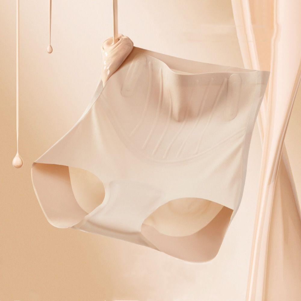 High Waist Seamless Underwear Cotton Crotch Butt Lifter Briefs Shapewear Panties  Ladies