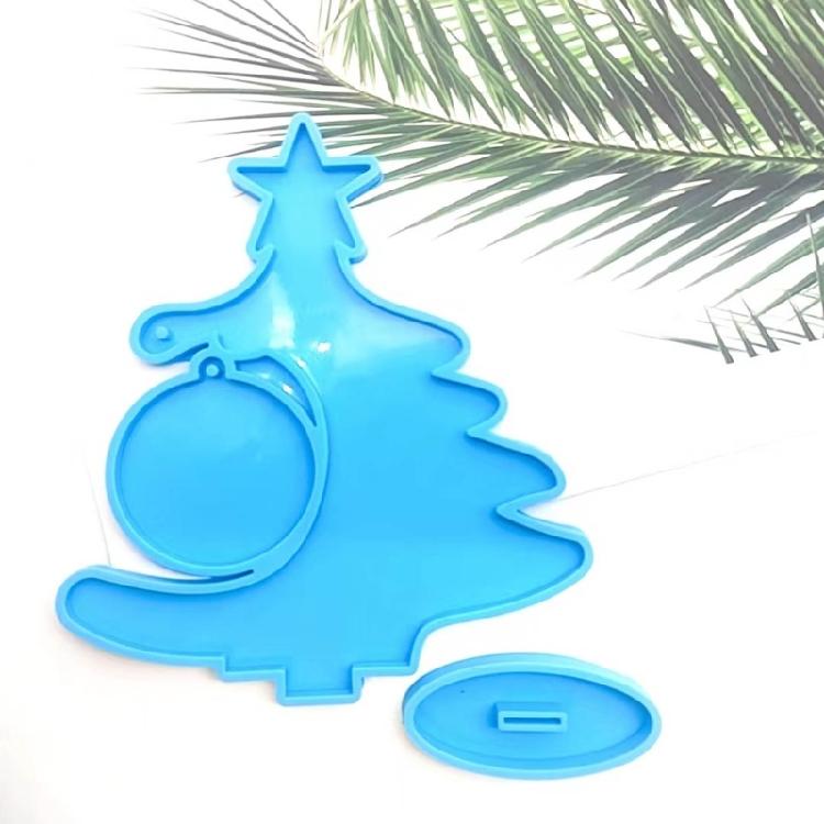 Christmas Epoxy Resin Mold Nonstick Christmas Tree Decorations Silicone Mold