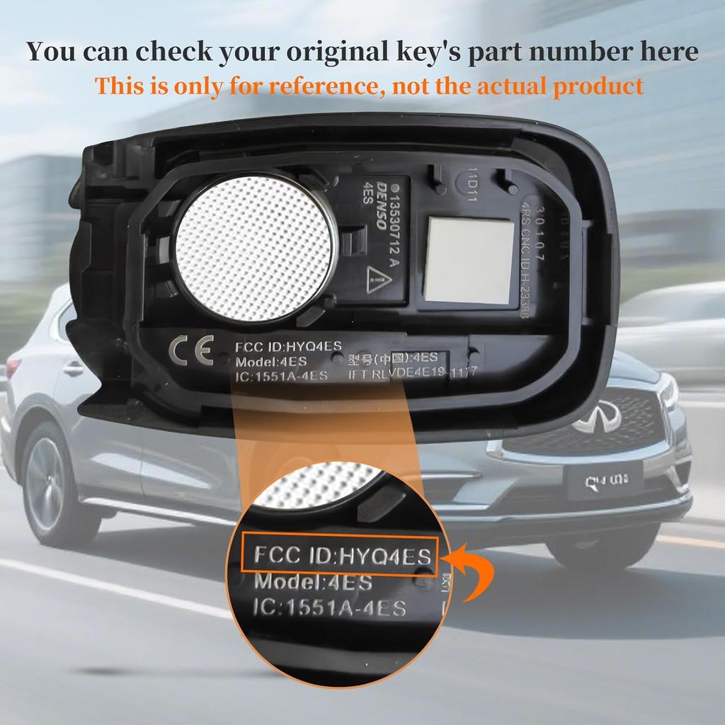 Keyecu Replacement Smart Remote Car Key Fob for Chevrolet Blazer Traverse Bolt Trailblazer    2024 2025 HYQ4ES 13530712 433MHz ID46 Chip 4 Buttons