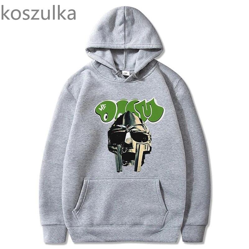 

Толстовка с капюшоном из мультфильма Mf Doom, женская повседневная толстовка унисекс с графическим рисунком, пуловеры с длинными рукавами, толстовка с капюшоном в стиле Харадзюку, уличная одежда
