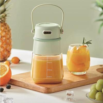 500ml Elektrisk Juicer Bärbar Mini Trådlös Juice Cup Crush Ice Fruit Machine Fruktblandare Orange Squeezer Juice Maker 1500mAh
