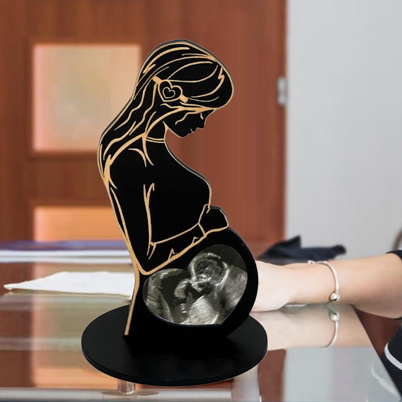 Sonogram Picture Frame Pregnant Woman Sonogram Frames Photo Sign Pregnancy Announcement for Baby Maternity Gifts Keepsake