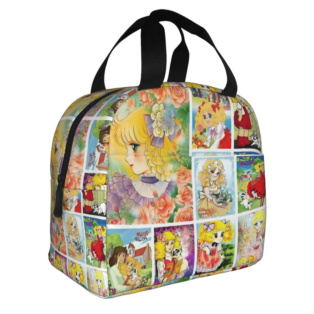 Anime Manga Candy Candy Sac à Lunch pour Femmes Refroidisseur Thermique Boîtes à Lunch Isolées pour Bureau Adulte
