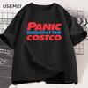 Panic At The Costco Vintage Graphic T-shirts Costco Lovers Tee Women Men Oversized Streetwear Tshirt Men's Clothing Tees