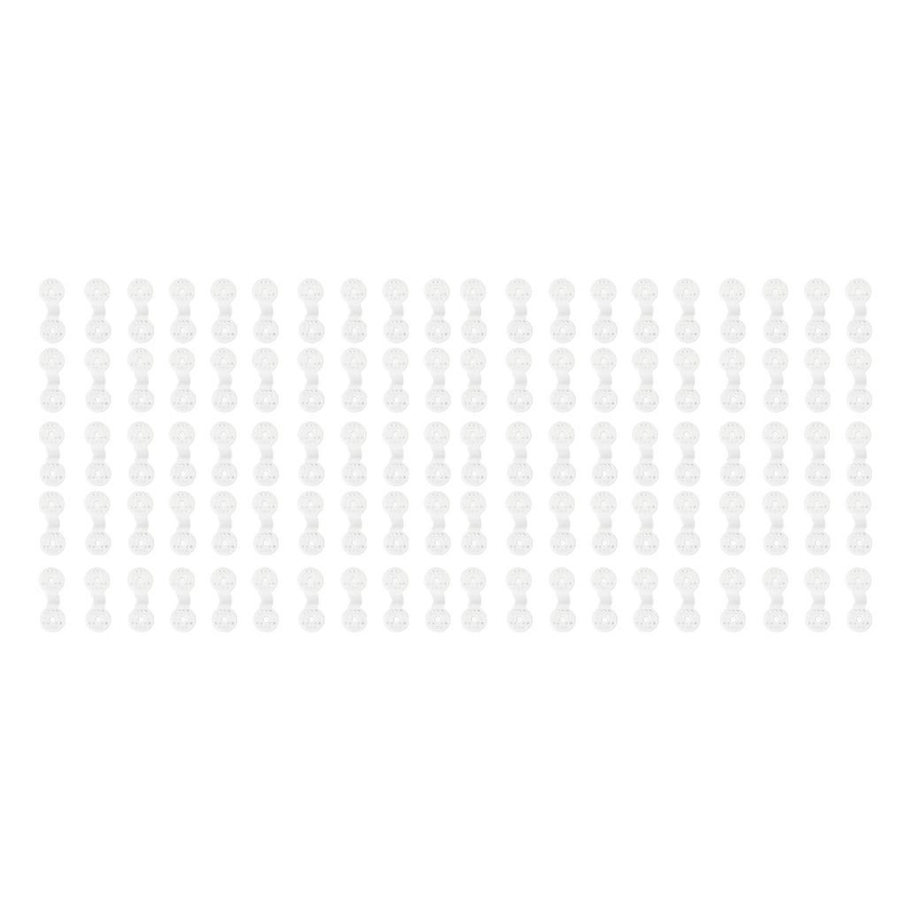 100pcs Shade Cloth Plastic Clips Round Fixing Clips for Greenhouse Outdoor Garden Anti Bird Netting Agricultural