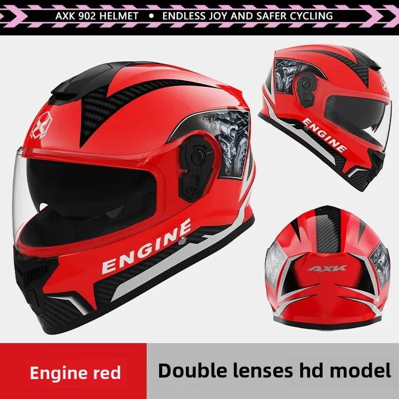 Unisex Motorcycle Helmet Winter Anti-Fog Warm Full Cover Helmet For Men And Women Electric Car Cycle Motorcycle Equipment Access