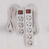 2/3/5Meters Cord EU Power Strip with ON/OFF Switch Power Converter Flat Adapter  European Standard
