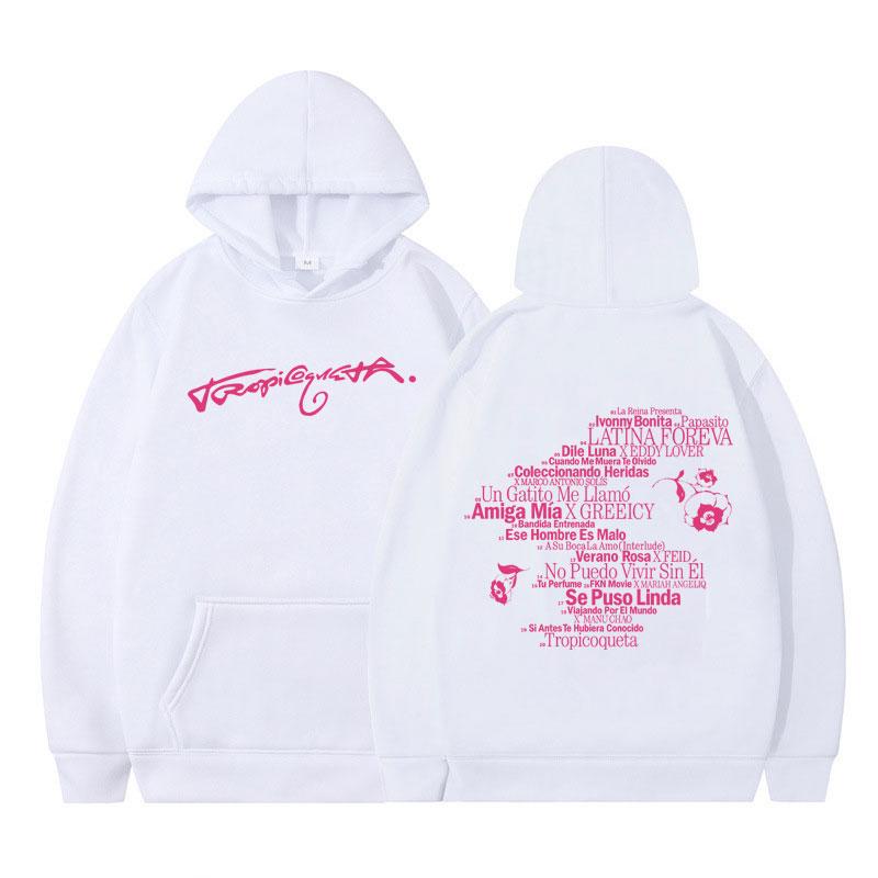 Singer Karol G Tropicoqueta 2025 Album Hoodie Women Fashion Sweatshirts Long Sleeves Casual Oversized Hoodies Streetwear