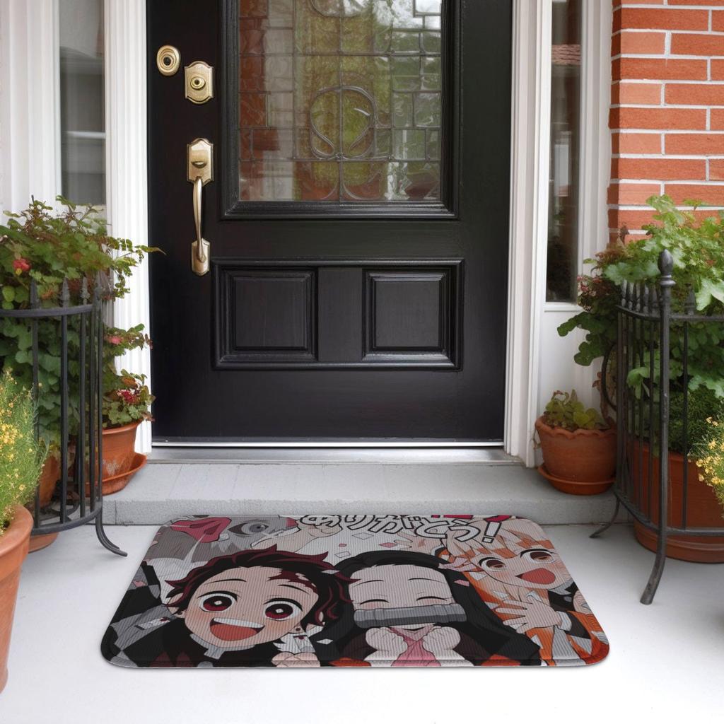 Custom Demones S-Slayer Doormat Anti-Slip Entrance Welcome Kitchen Bath Floor Door Mat  Toilet Living Room Carpet Rug