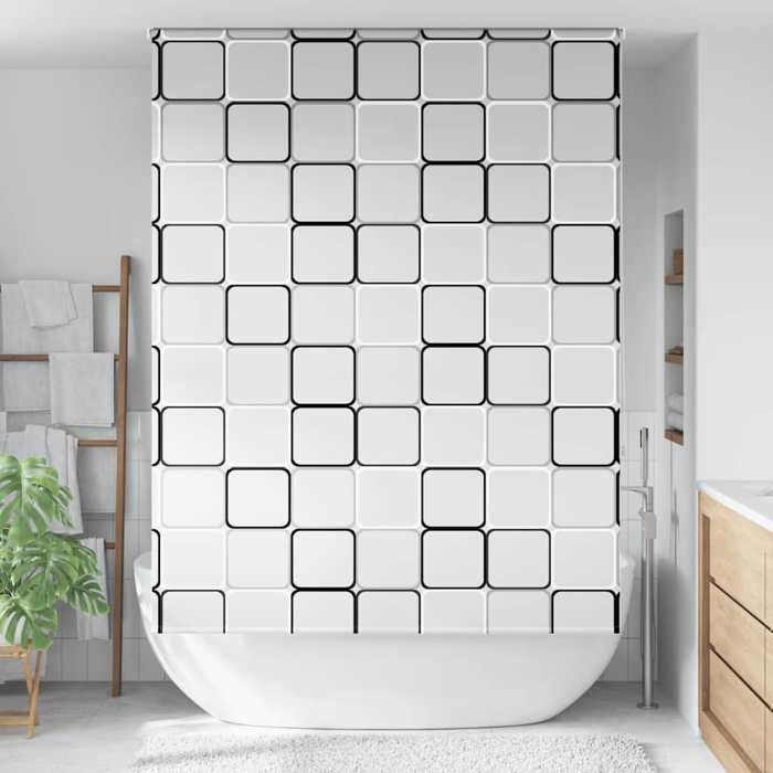 VidaXL Roller Shower Curtain 150x240 Cm Fabric Width 146 Cm, Shower Blind, Roller Shower Curtain, 4014929