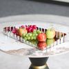 Modern Light Luxury Geometric Irregular Fruit Plate Ornaments Model House Sales Office Restaurant Coffee Table Tray Soft Decorations