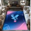 Tappeto in Velluto di Cristallo con Stampa del Crystal Palace Football, Comodo Assorbente d'Acqua Antiscivolo Tappeto per Pavimenti Interni