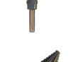 5-Piece Black & Yellow Pagoda Drill Bit Set with Triangular Handle and Straight Groove