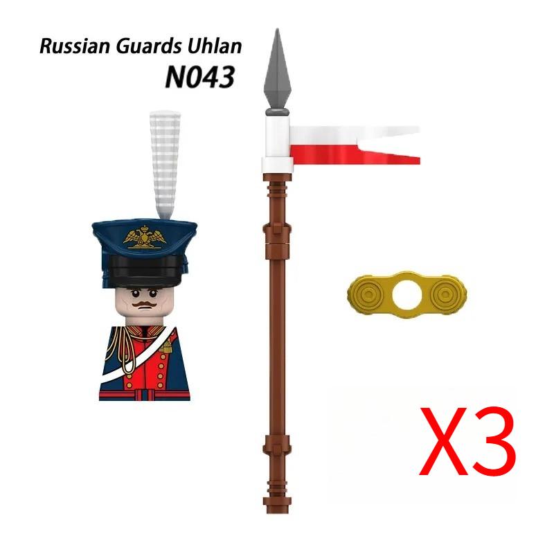 MOC Militar Medieval Guerra Napoleônica Blocos de Construção Exército Britânico Francês Infantaria Cavalaria Figura de Soldado Brinquedo de Peças