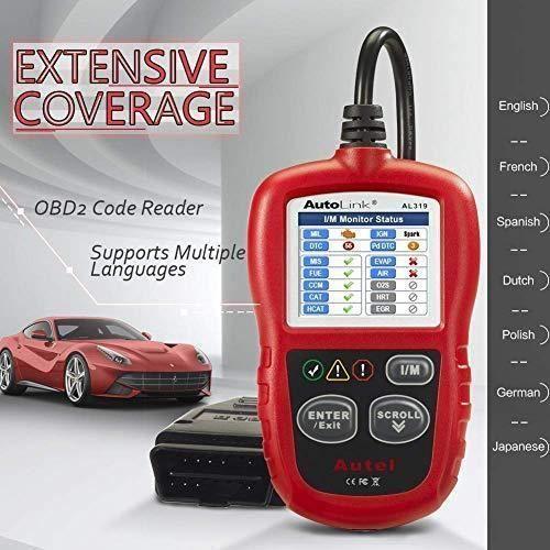 Lecteur de code d'erreur - Autel - AL319 - Universel - Compatible OBD II - 7 langues supportées