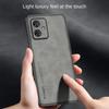 Düz deri rahat süet kılıf Moto G55 G35 G85 G34 G24 Power G04 G14 G54 G84 E13 için Kamera Lensi Koruyucu Kapak