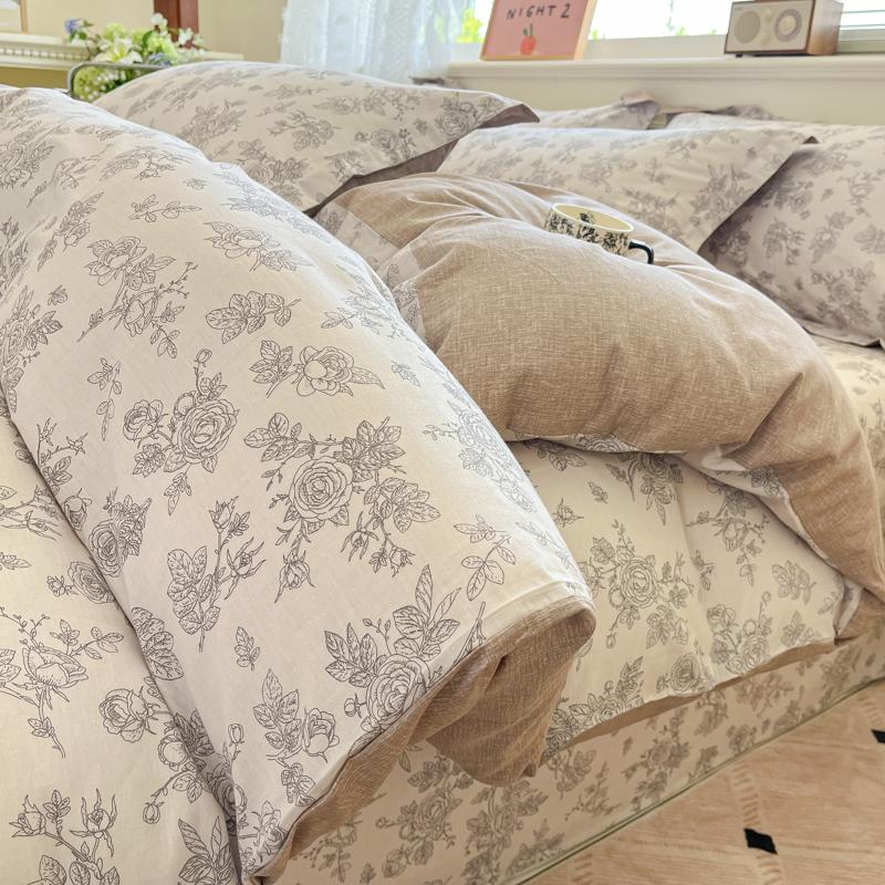 

100% Cotton Duvet Cover Set: Bedding Set (1 Duvet Cover 2 Pillowcases), Soft, Wrinkle-Free | Hotel Luxury, Hidden Zipper Design 135x200cm(53x79 in)