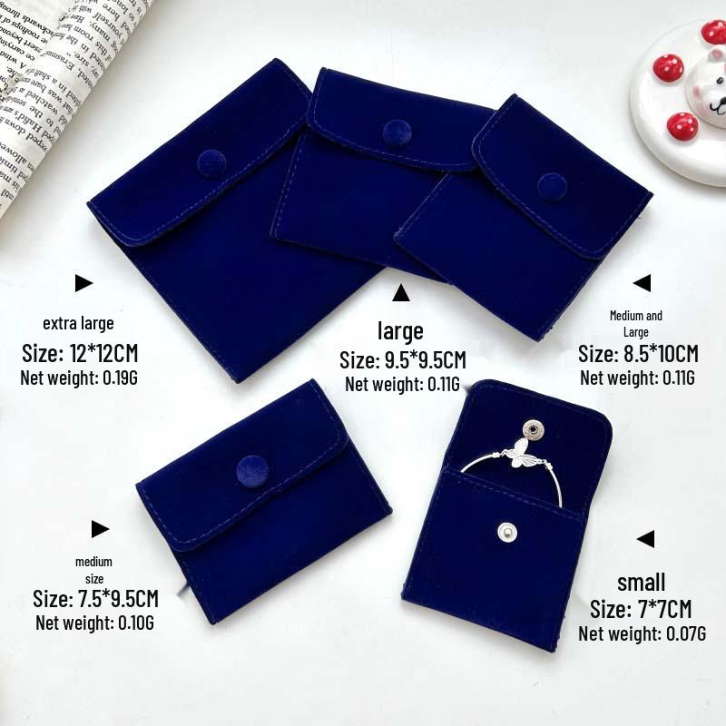 

Velvet Snap Button Jewelry Pouch: Storage Bag for Rings, Pendants, Earrings, Bracelets