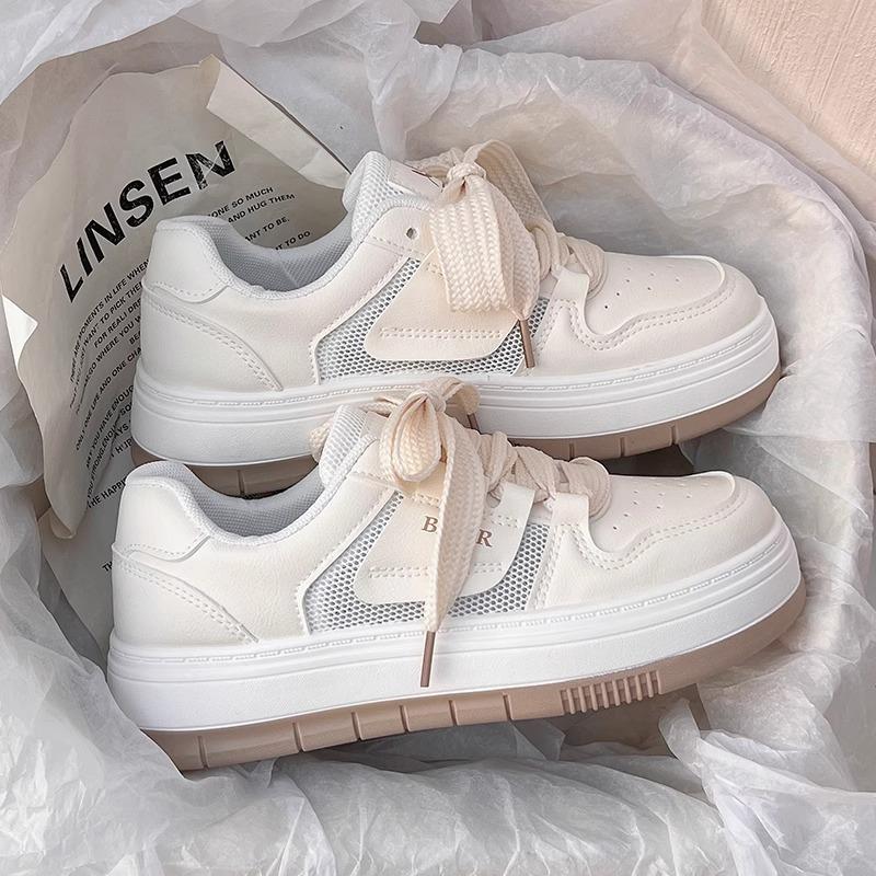 

Летние тонкие маленькие белые туфли женские новые дышащие женские туфли сетчатые туфли нишевые универсальные спортивные и повседневные кеды 40 бежевый