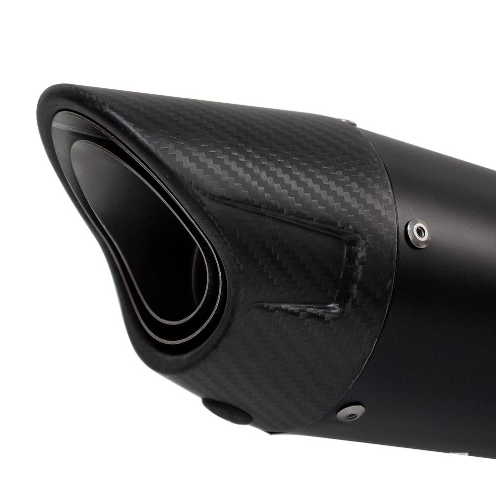 Stainless Steel Carbon Fiber Motorcycle Exhaust Muffler for Street Bikes and Cruisers
