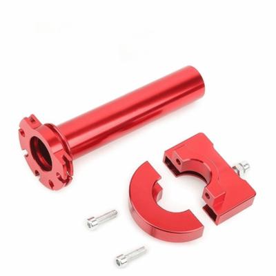 Einstellbarer Lenkergriff Motorrad Gasgriff Aluminium Drehgriff Drehgasgriff Gasgriff-Unterstützung Motorrad