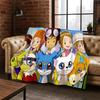 3D Digimon Adventure Angewomon Agumon Cartoon Flannel Blanket Soft Warm Blanket Throw Blanket for Bedroom Living Room Bed Kid