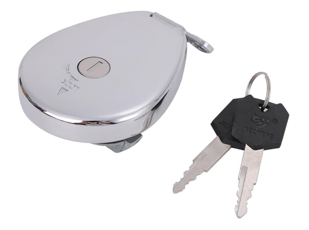 Kawasaki Tank Cap Gasoline Fuel Cap Plated Key 2 Keys Estrelya 250TR Zephyr