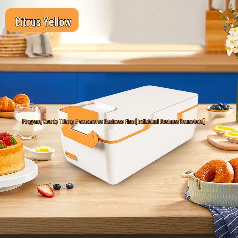 

304 Stainless Steel Cordless Heated Lunch Box for Office – Insulated, Water-Free, Self-Heating Bento Box