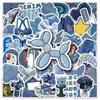 50 Denim Ins Style Graffiti Stickers Small Fresh Girl Heart Decoration Mobile Phone Case Computer Tablet Stickers
