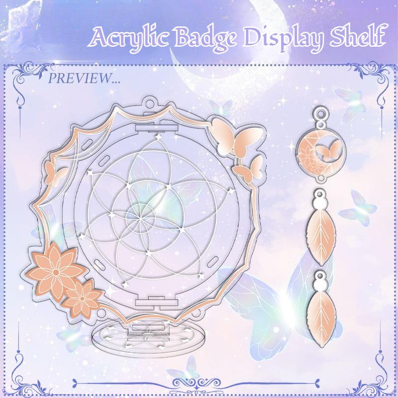 

Dreamcatcher Badge Display Shelf Storage Protective Case Badge Beautifying Desktop Storage Display Shelf Collection Decoration