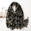 New Fashion Million Polka Floral Fringe Viscose Shawl Scarf Lady High Quality Wrap Headband Bufandas Muslim Hijab Sjaal 180*90Cm