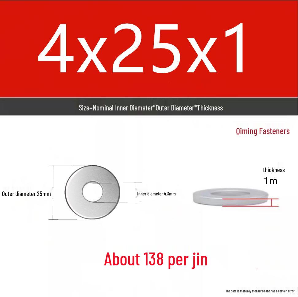 4.8 Grade Galvanized Iron Flat Washer M3-M40 Oversized Metal Screw Gasket Washer