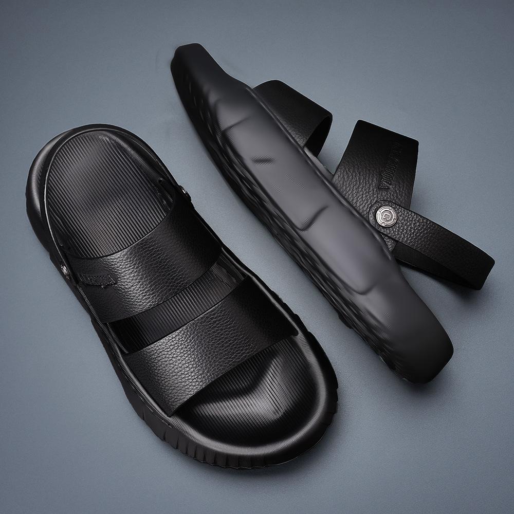 Slippers men's 2025 summer trendy outer wear casual soft bottom non-slip deodorant fashion sports light cool slippers men's