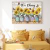 Sunflower Printed Cross Stitch Kit 50x40cm DIY 11CT Embroidery Craft Set Decor