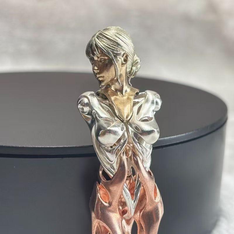 Character Sculptures, Classic Handles, Handicrafts, Metal Ornaments, Artistic Creative Handmade Pendants, Accessories, Gifts