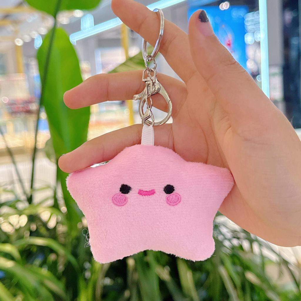 Breloc Creativ de Pluș Stea Strâmbă Pandantiv Rucsac Păpușă Jucărie Animal de Pluș