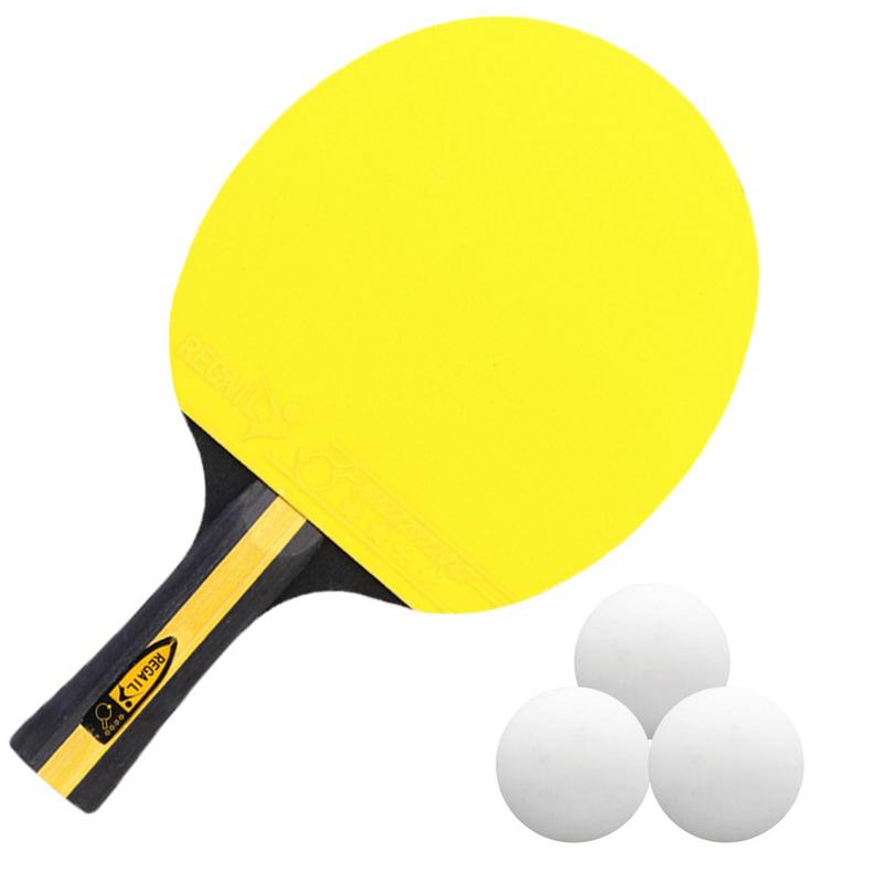 Asztalitenisz ütő Professzionális Ping-pong ütő Gumi Asztalitenisz ütőlap Hosszú nyél Vízszintes fogás Szeplős ütő
