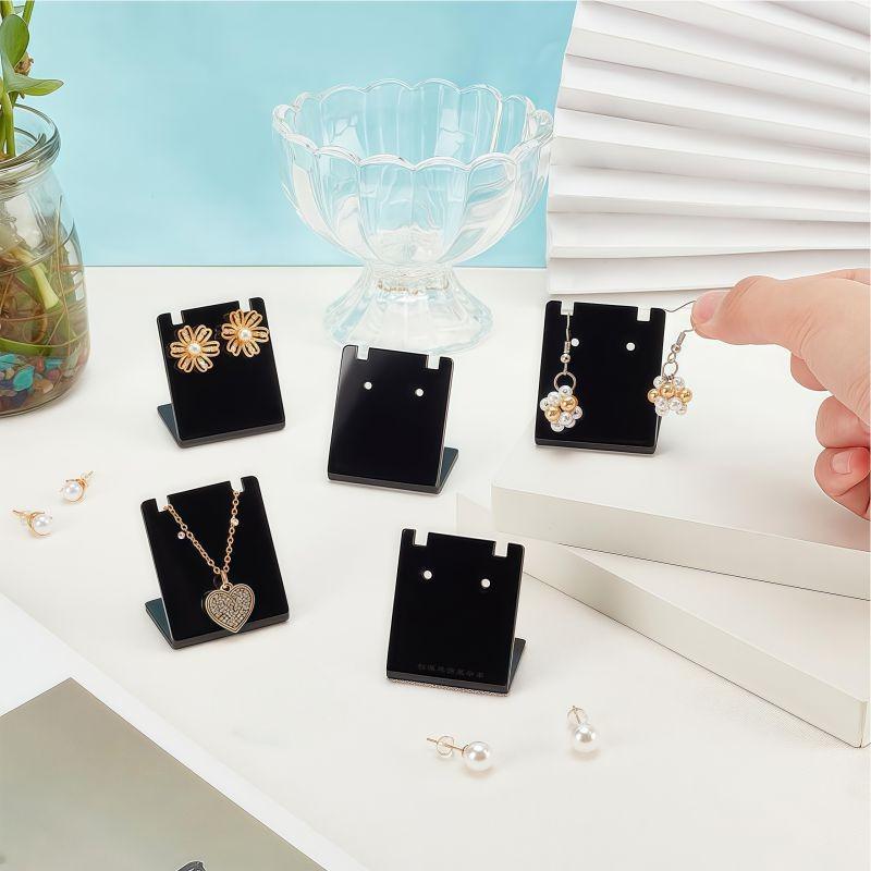 Transparent Acrylic Earring Display Stand - Jewelry Storage Rack for Home Use