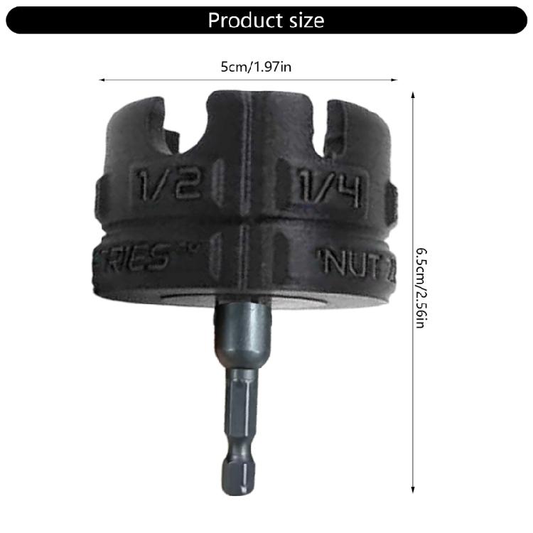 Heavy Duty Removal Bolt Extraction Tool Socket Nut Drill Attachment Nut Replacement For 1/4 3/8 1/2 Wrench