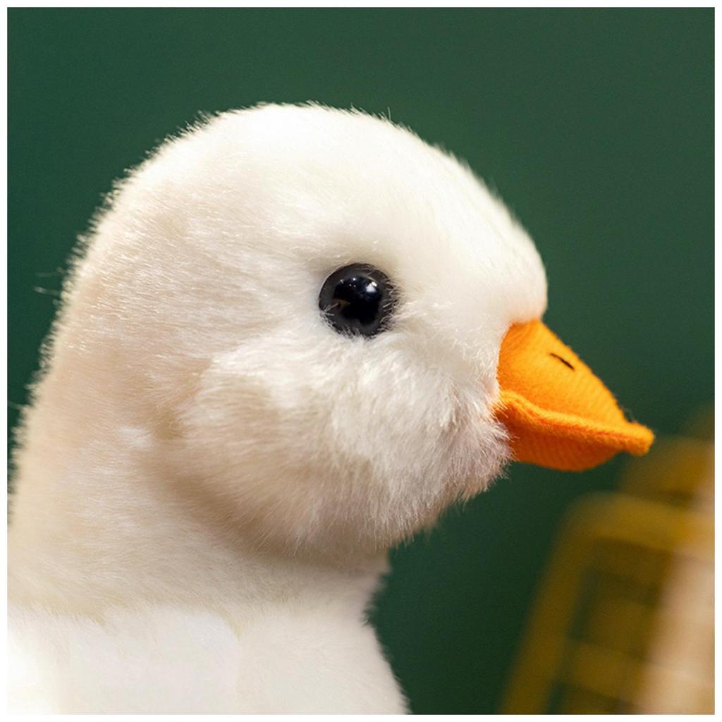 Adorable Realistic White Duck Plush Toy for Kids - Comforting Cloth Doll & Perfect Birthday Gift