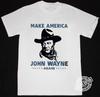 Camiseta rara de John Wayne Make America Again Regalo para fans Camiseta unisex