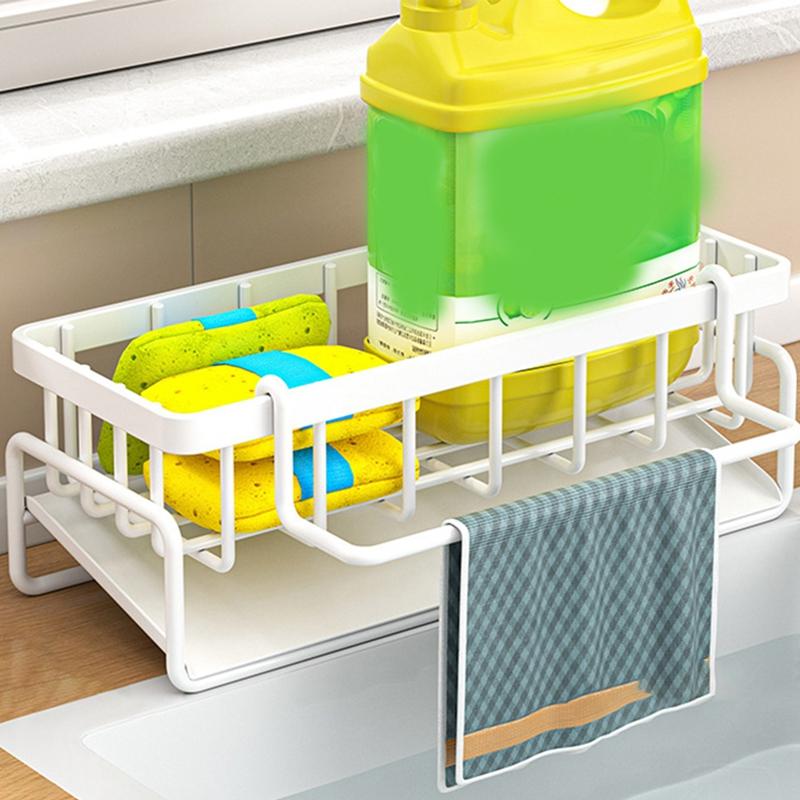 

Кухонная раковина из нержавеющей стали, сливная стойка, губка для хранения, держатель для крана, сушилка для мыла, вешалка для полотенец, полка-органайзер, кухонные аксессуары