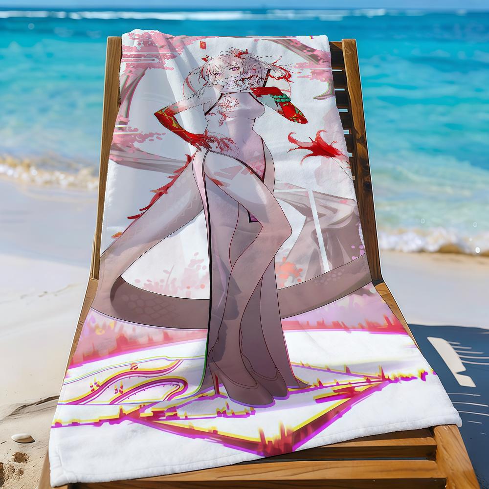 Nian Game Arknights Handtuch Sport Schnelltrocknend Reise Campingausrüstung Sanddicht Weich Leicht Großes Strandtuch