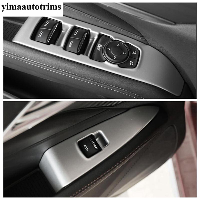 ABS Matte Front Water Cup Panel / Steering Wheel / Window Lift / Handle Bowl Cover Trim Accessories For Cadillac CT4  - 2024