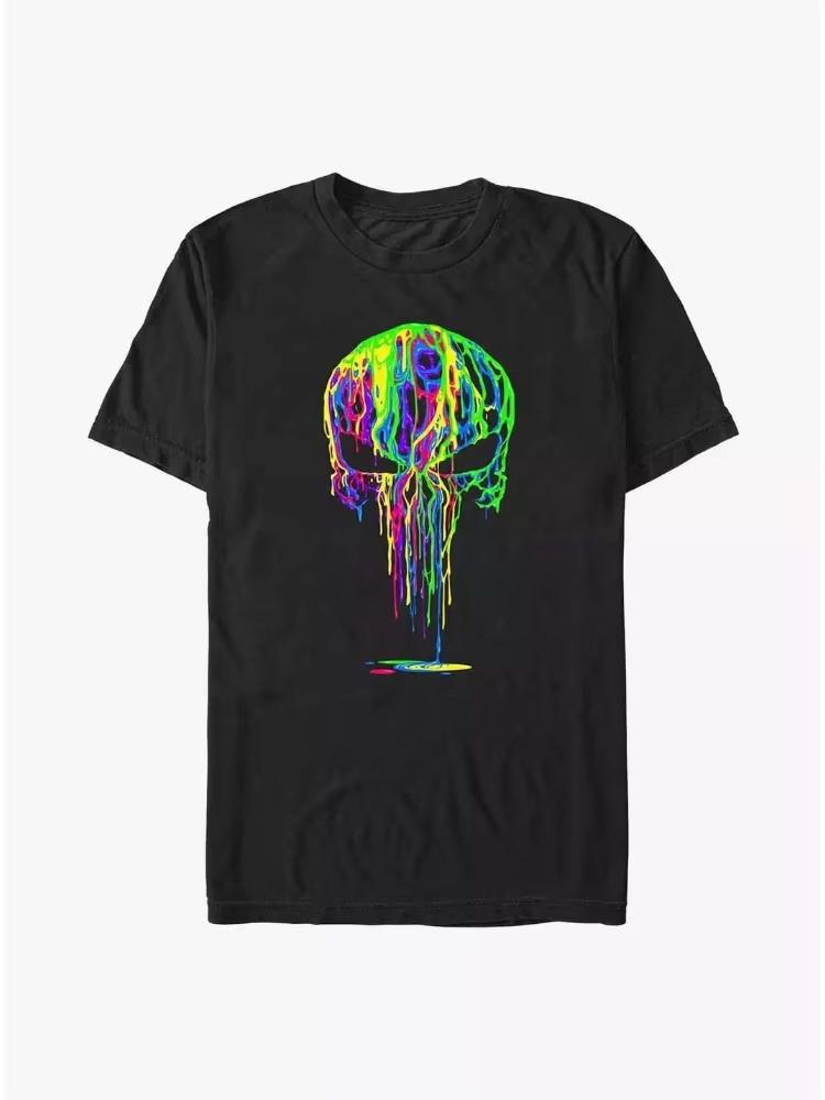 Marvels 2026 new retro Miracle Punisher comic print fashionable and highquality unisex shortsleeved casual Tshirt 2XL